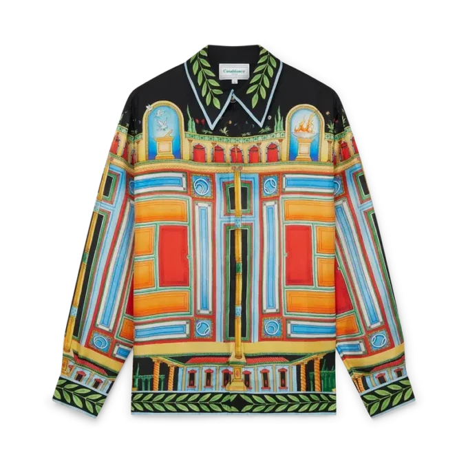 Le Palais En Fleur Silk Shirt