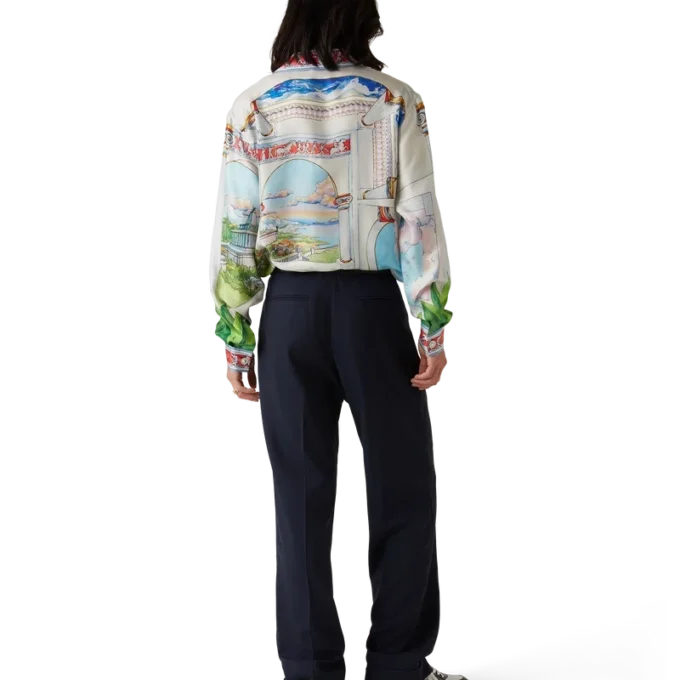 Le Passage Long Sleeve Silk Shirt Le Passage Long Sleeve Silk Shirt