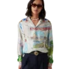 Le Passage Long Sleeve Silk Shirt Le Passage Long Sleeve Silk Shirt