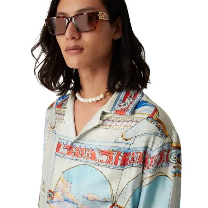 Le Passage Long Sleeve Silk Shirt Le Passage Long Sleeve Silk Shirt