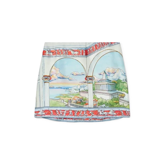 Le Passage Silk Mini Skirt