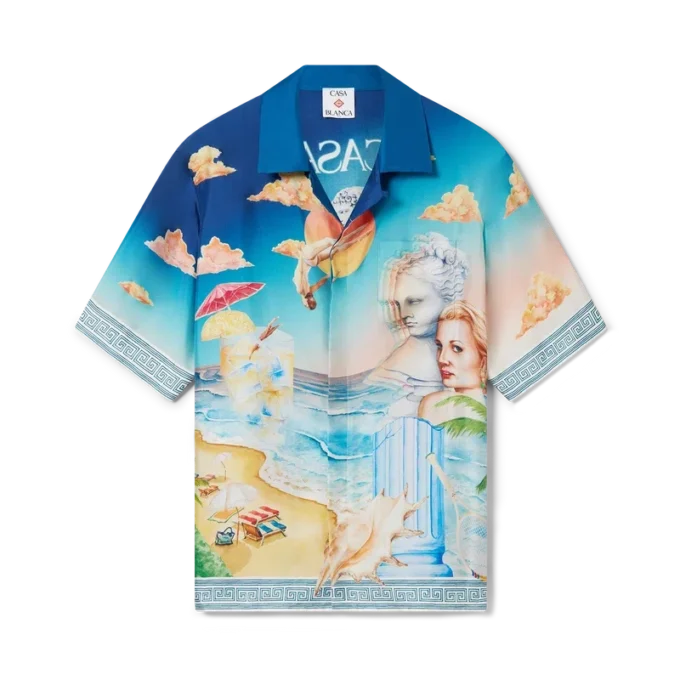 Le Plongeon Short Sleeve Silk Shirt Le Plongeon Short Sleeve Silk Shirt