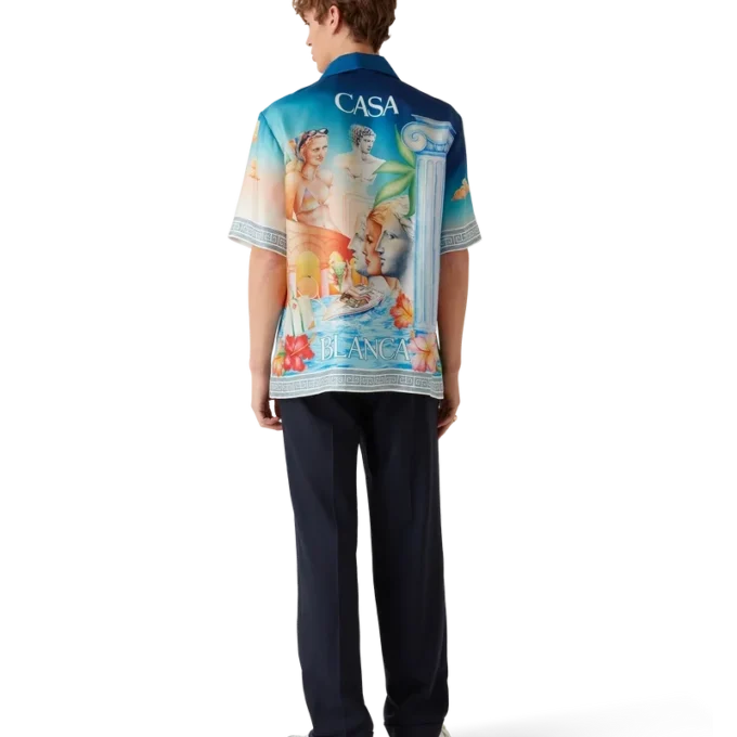 Le Plongeon Short Sleeve Silk Shirt Le Plongeon Short Sleeve Silk Shirt