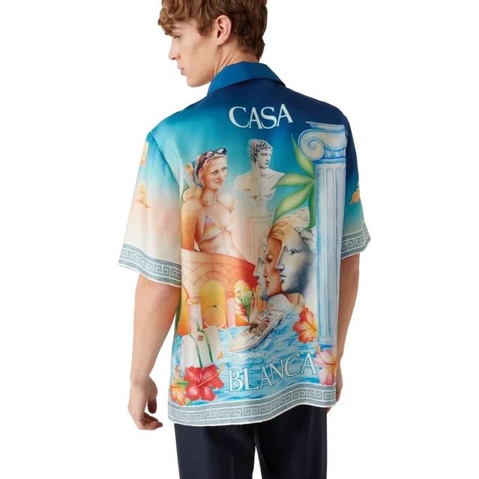 Le Plongeon Short Sleeve Silk Shirt Le Plongeon Short Sleeve Silk Shirt