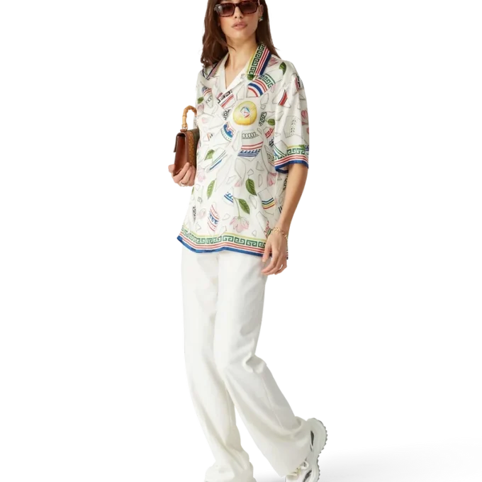 Le Vase Brise Short Sleeve Silk Shirt Le Vase Brise Short Sleeve Silk Shirt