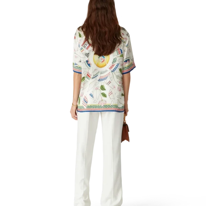 Le Vase Brise Short Sleeve Silk Shirt Le Vase Brise Short Sleeve Silk Shirt