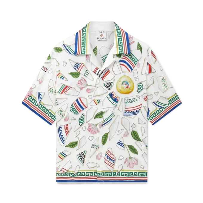 Le Vase Brise Short Sleeve Silk Shirt Le Vase Brise Short Sleeve Silk Shirt