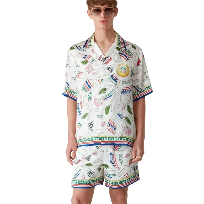 Le Vase Brise Short Sleeve Silk Shirt Le Vase Brise Short Sleeve Silk Shirt