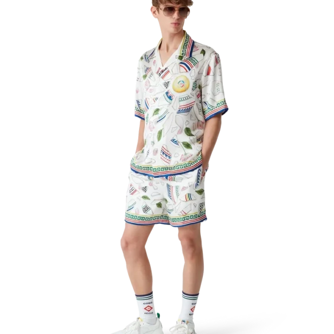 Le Vase Brise Short Sleeve Silk Shirt Le Vase Brise Short Sleeve Silk Shirt