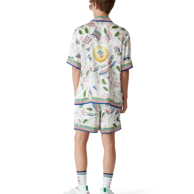 Le Vase Brise Short Sleeve Silk Shirt Le Vase Brise Short Sleeve Silk Shirt