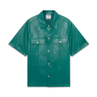 Leather Short Sleeve Shirt
