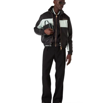 Leather Track Jacket