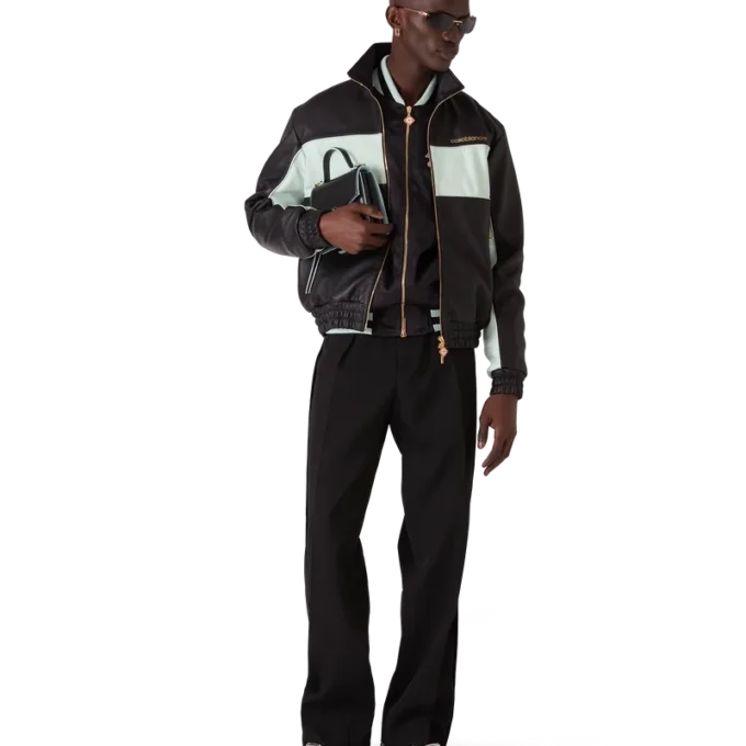 Leather Track Jacket Leather Track Jacket