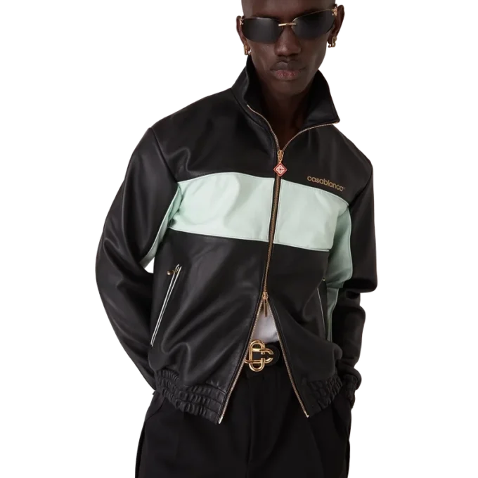 Leather Track Jacket Leather Track Jacket