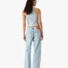 Light Wash Graffiti Denim Jeans