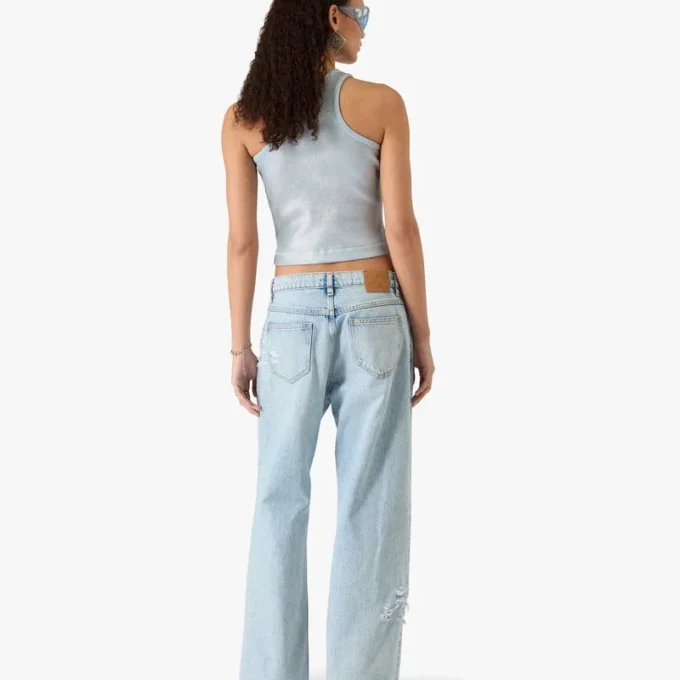 Light Wash Graffiti Denim Jeans