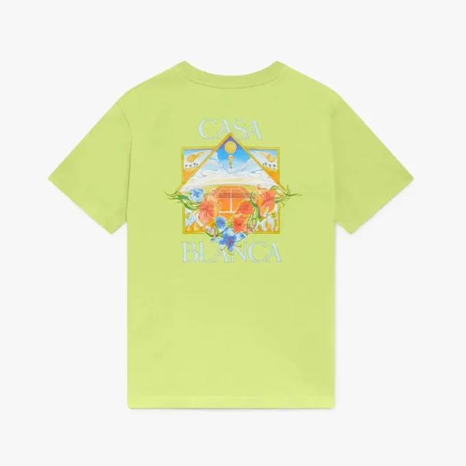 Lime Flower Court Icon Short Sleeve T-Shirt