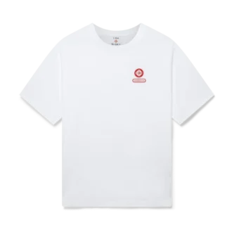 Logo Patch Oversized Short Sleeve T-Shirt