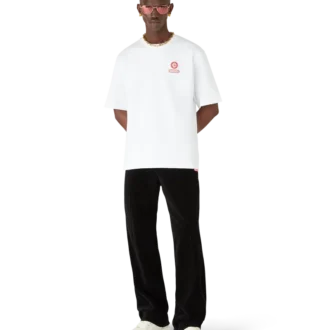Logo Patch Oversized Short Sleeve T-Shirt