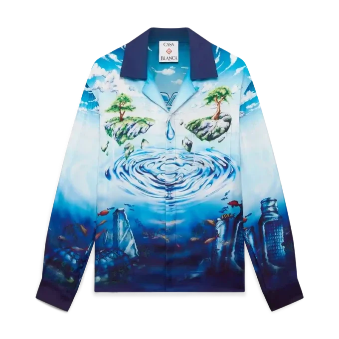 Lost Atlantis Long Sleeve Silk Shirt Lost Atlantis Long Sleeve Silk Shirt