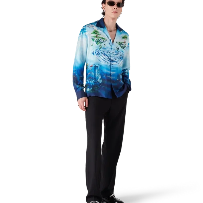 Lost Atlantis Long Sleeve Silk Shirt Lost Atlantis Long Sleeve Silk Shirt