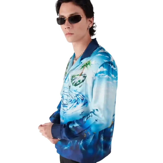Lost Atlantis Long Sleeve Silk Shirt Lost Atlantis Long Sleeve Silk Shirt