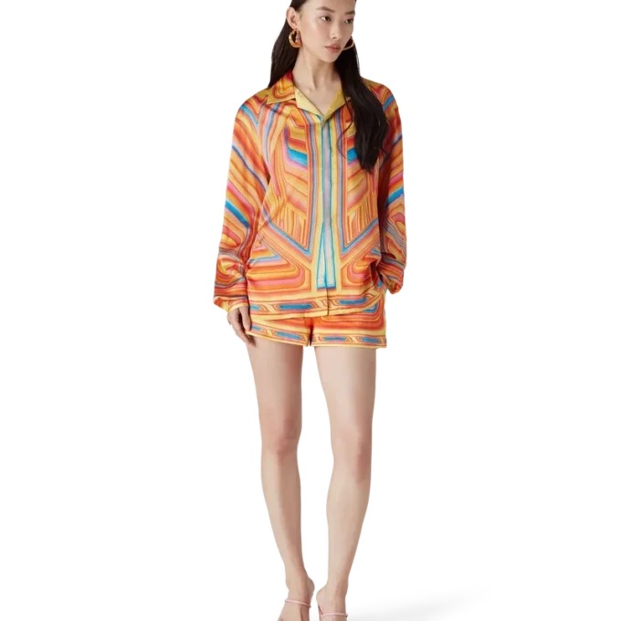 Low Rider Long Sleeve Silk Shirt Low Rider Long Sleeve Silk Shirt