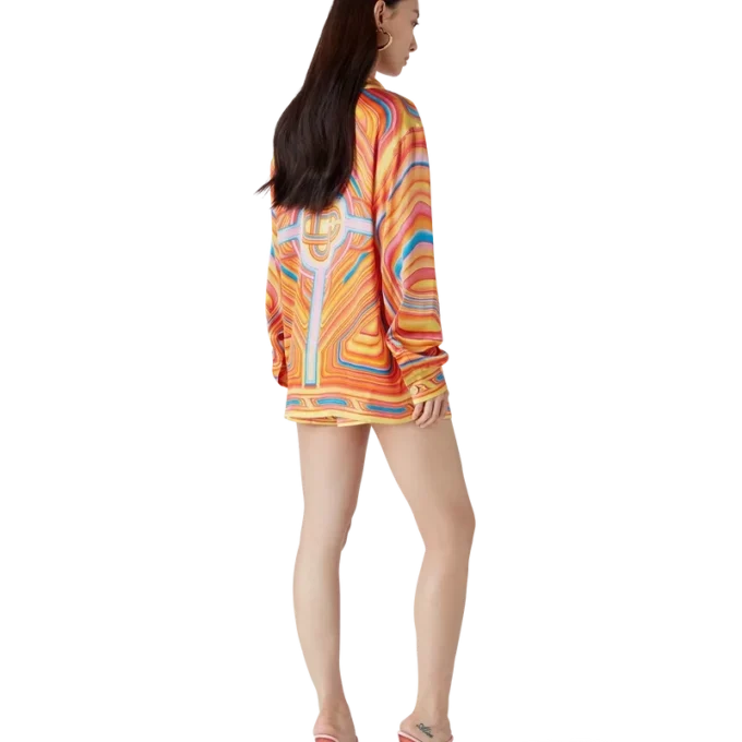 Low Rider Long Sleeve Silk Shirt Low Rider Long Sleeve Silk Shirt