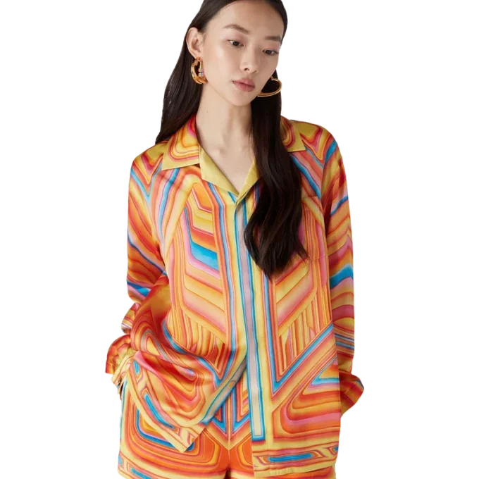 Low Rider Long Sleeve Silk Shirt Low Rider Long Sleeve Silk Shirt