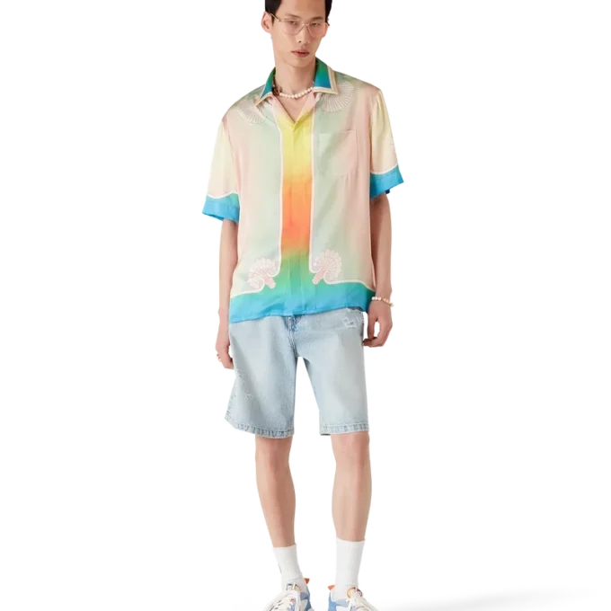 Lucid Dreams Short Sleeve Silk Shirt Lucid Dreams Short Sleeve Silk Shirt