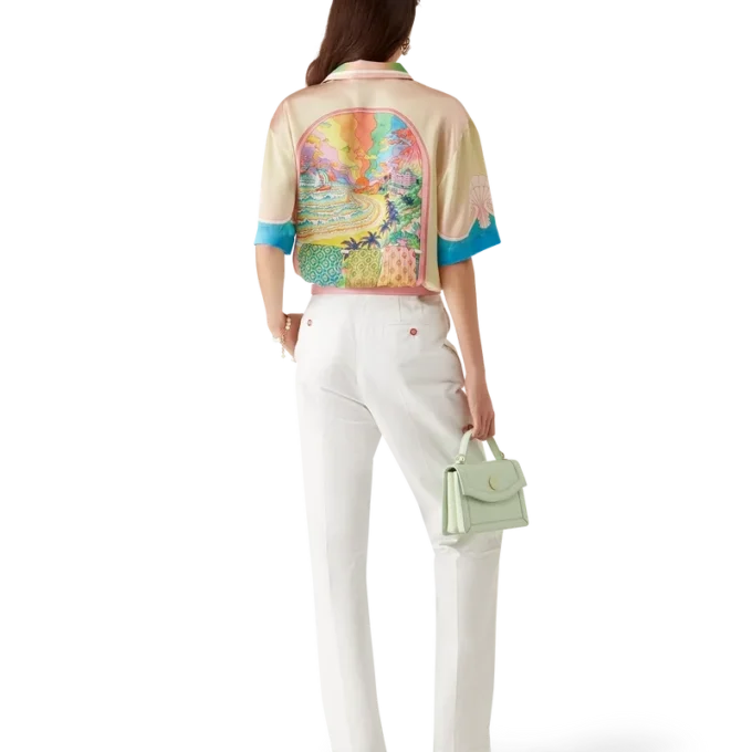 Lucid Dreams Short Sleeve Silk Shirt Lucid Dreams Short Sleeve Silk Shirt