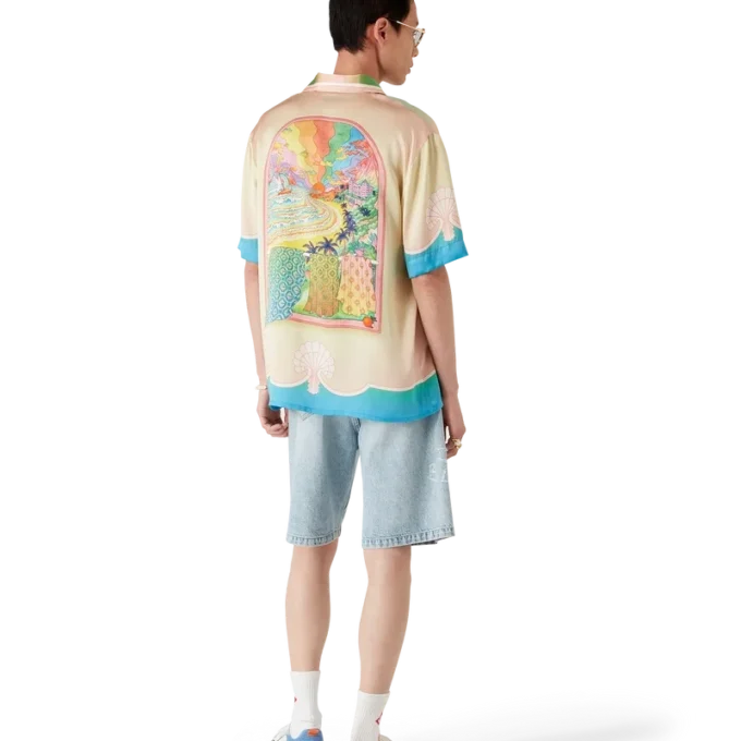 Lucid Dreams Short Sleeve Silk Shirt Lucid Dreams Short Sleeve Silk Shirt