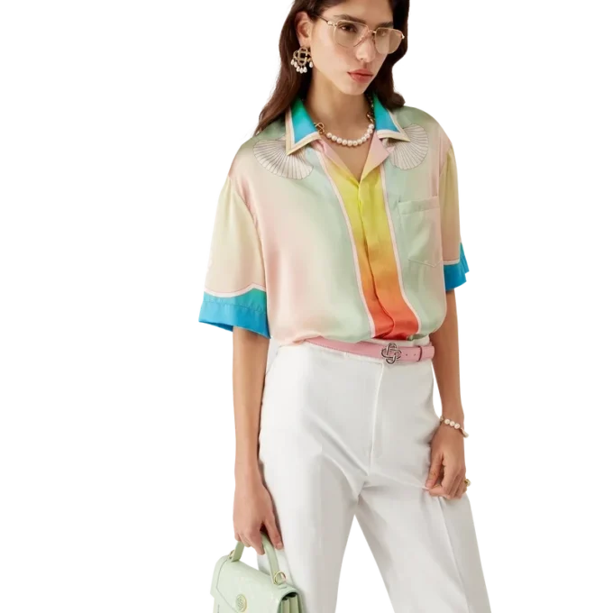 Lucid Dreams Short Sleeve Silk Shirt Lucid Dreams Short Sleeve Silk Shirt