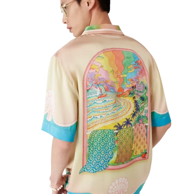 Lucid Dreams Short Sleeve Silk Shirt Lucid Dreams Short Sleeve Silk Shirt