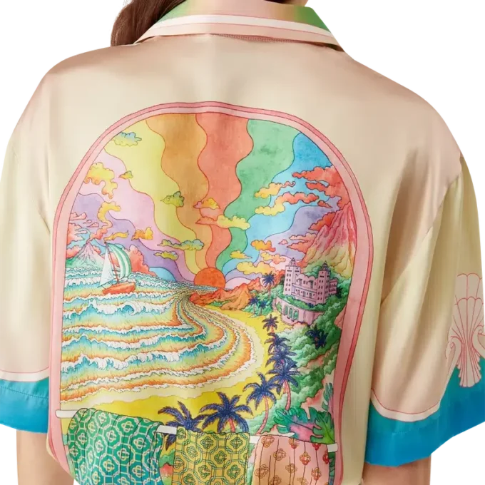 Lucid Dreams Short Sleeve Silk Shirt Lucid Dreams Short Sleeve Silk Shirt