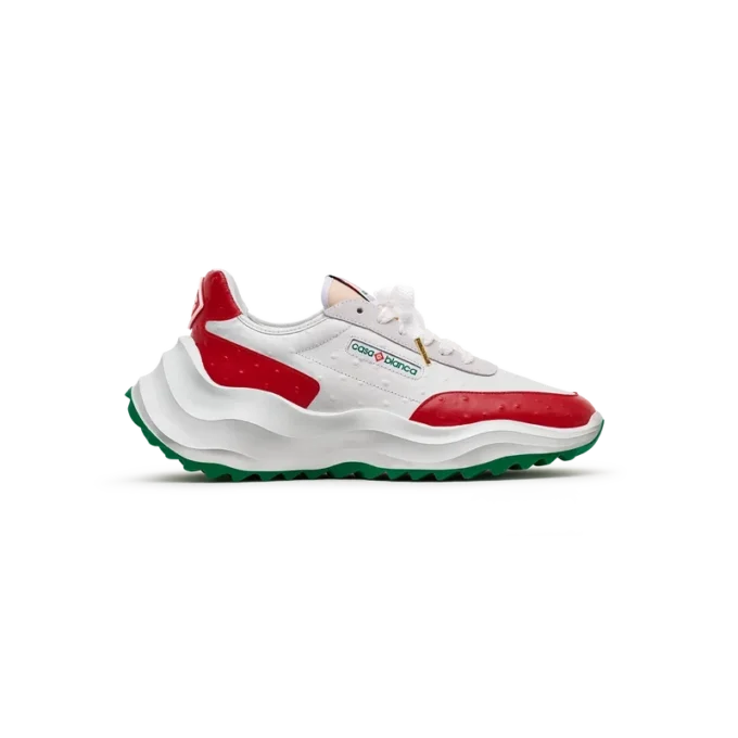Men’s Atlantis Red Ostrich Sneakers