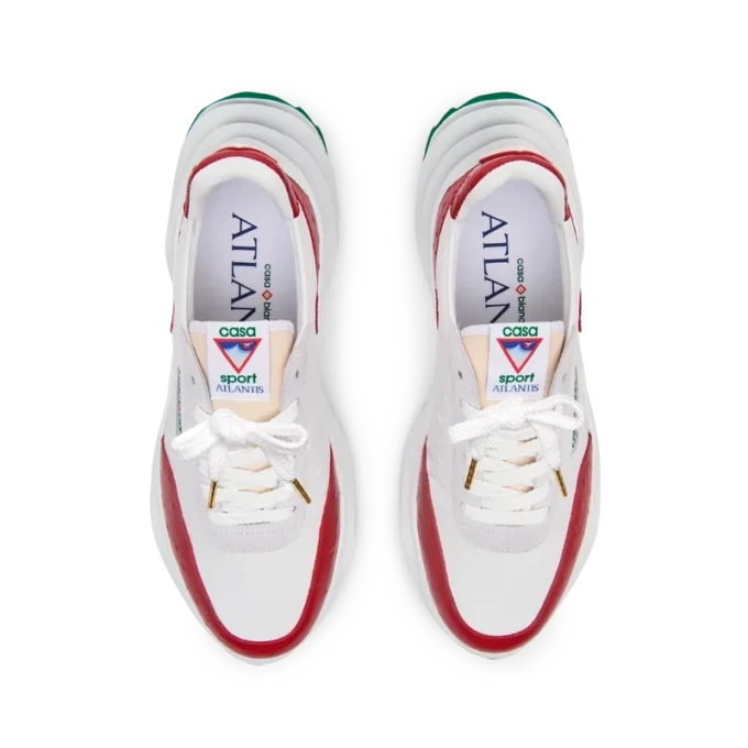Men’s Atlantis Red Ostrich Sneakers