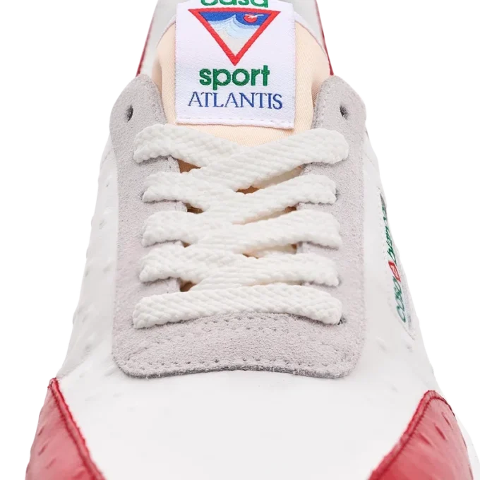 Men’s Atlantis Red Ostrich Sneakers