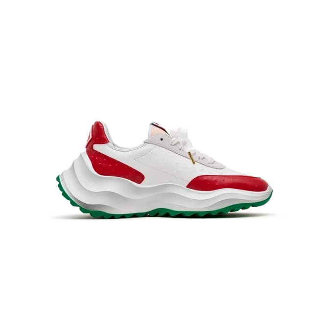 Men’s Atlantis Red Ostrich Sneakers