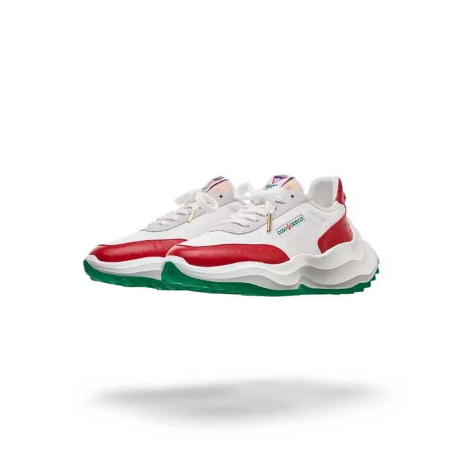 Men’s Atlantis Red Ostrich Sneakers