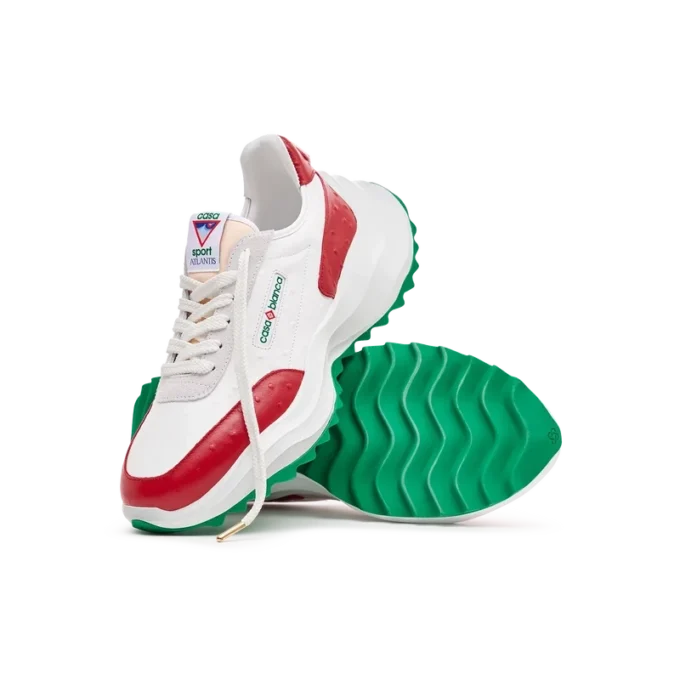 Men’s Atlantis Red Ostrich Sneakers