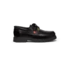 Men’s Black Leather Boat Shoes