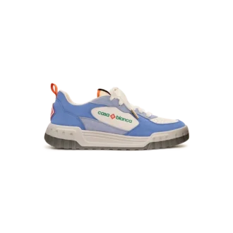 Women’s White & Blue Court Sneaker