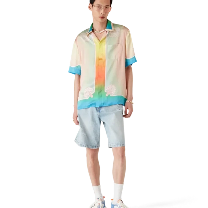 Men’s White & Blue Court Sneaker