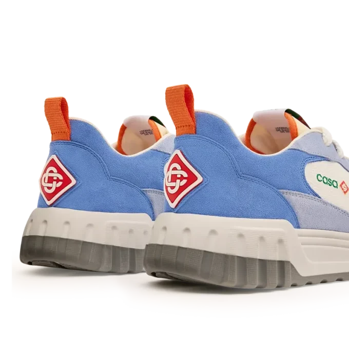 Men’s White & Blue Court Sneaker
