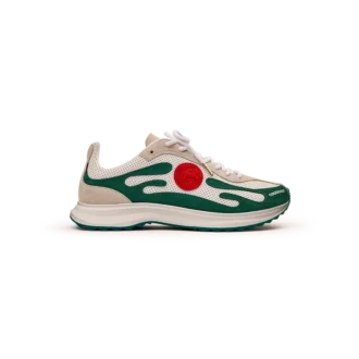 Men’s White & Green Stade Sneaker Men’s White & Green Stade Sneaker