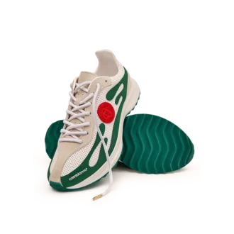 Men’s White & Green Stade Sneaker Men’s White & Green Stade Sneaker