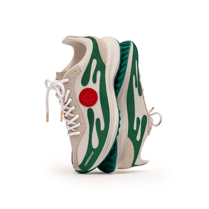 Men’s White & Green Stade Sneaker