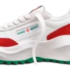 Mens Atlantis White & Red Sneaker