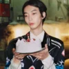 Mens Black Gold Cc Logo Buckle Belt Mens Black Gold Cc Logo Buckle Belt